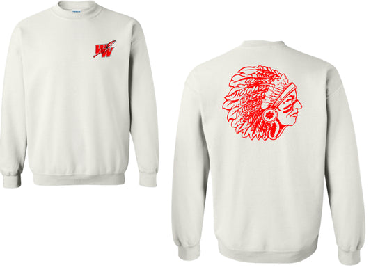Distressed Warrior - Gildan Crewneck