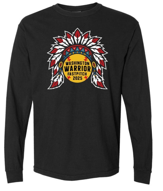 Softball Playoff Comfort Colors Long Sleeve
