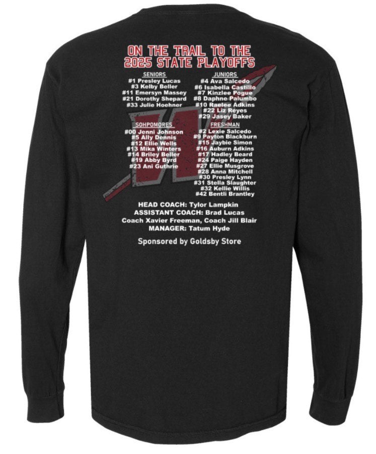 Softball Playoff Comfort Colors Long Sleeve